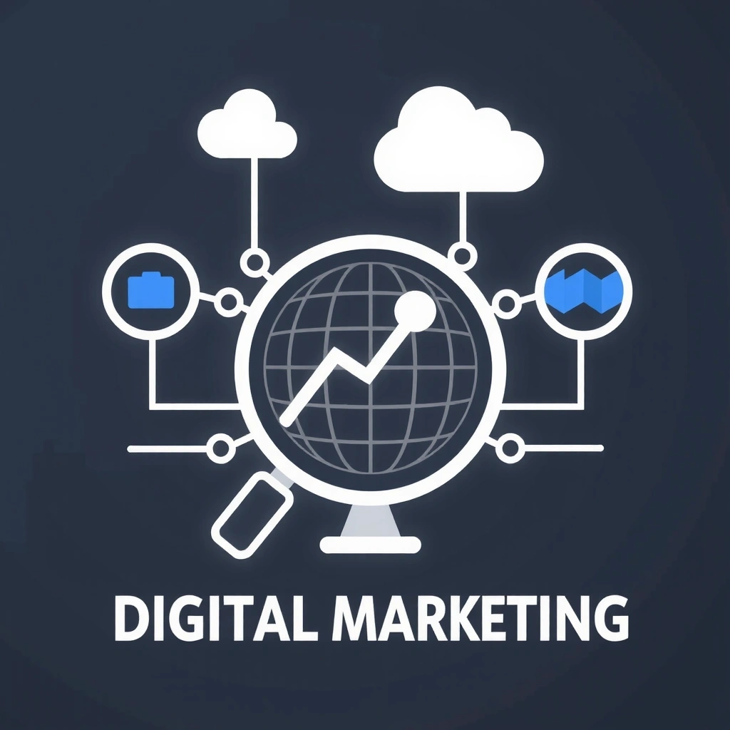 Ikona digitálního marketingu