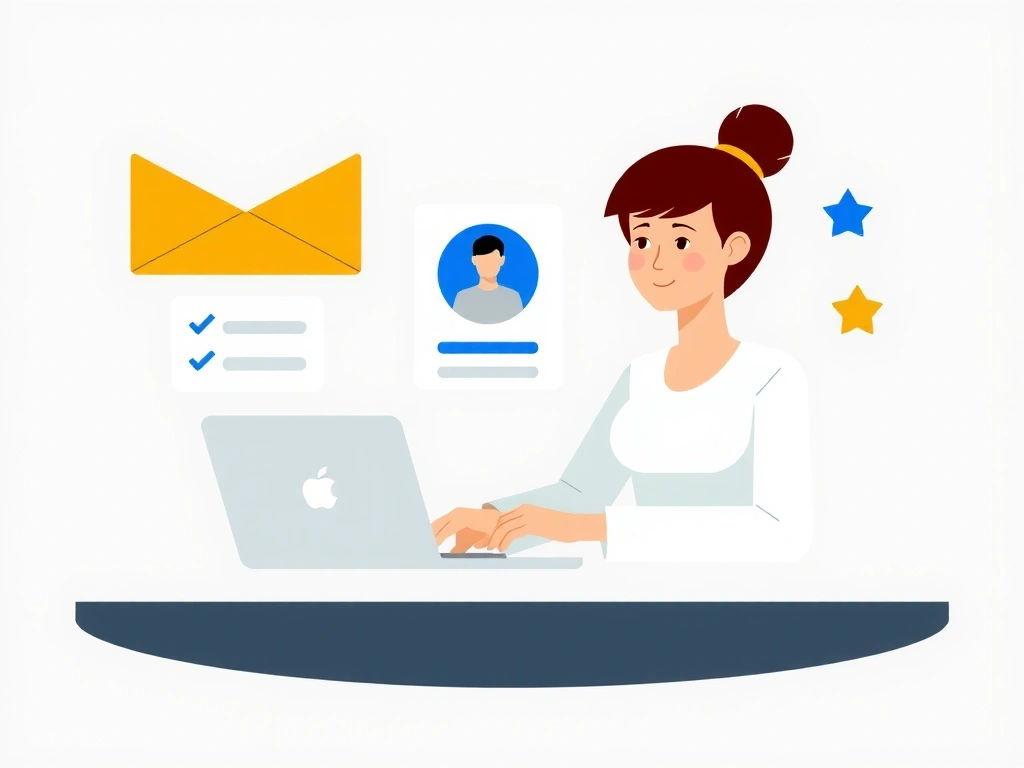 Ilustrace odesílání životopisu online