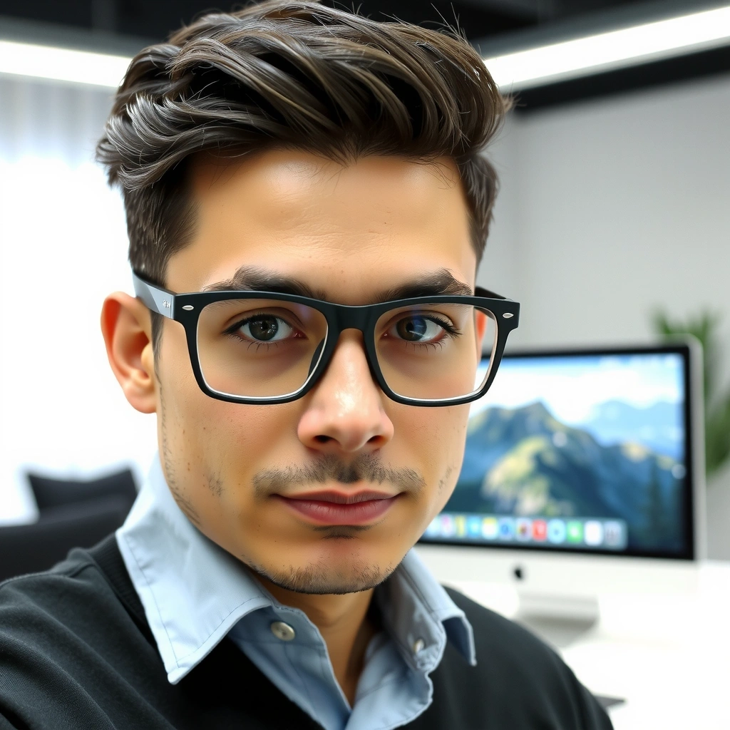 Portrét webového designéra