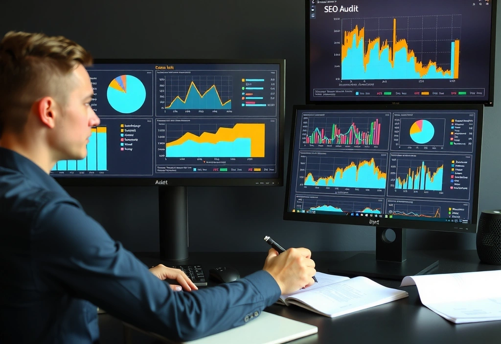 Grafy a data z SEO auditu