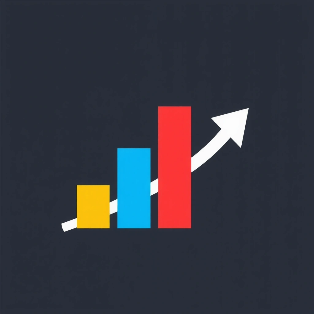 Ikona rostoucího grafu